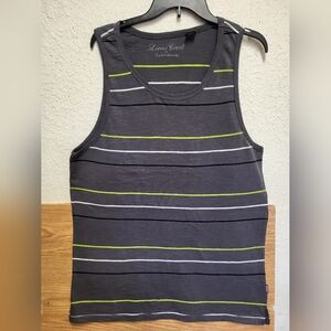 Lions Crest  By English Laundry Summer Tank Top Stripped Men Size XL